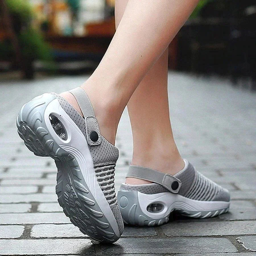 Women's Orthopedic Knit Mesh Slingback Air Cushion Sneakers