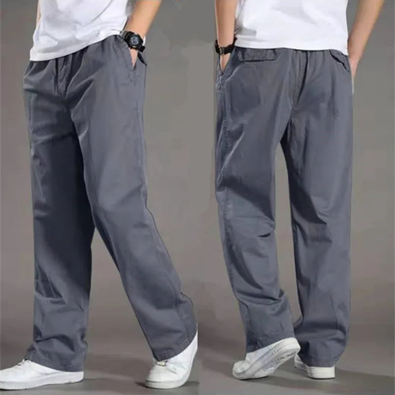 Men’s Relaxed Fit Elastic Waist Casual Pants