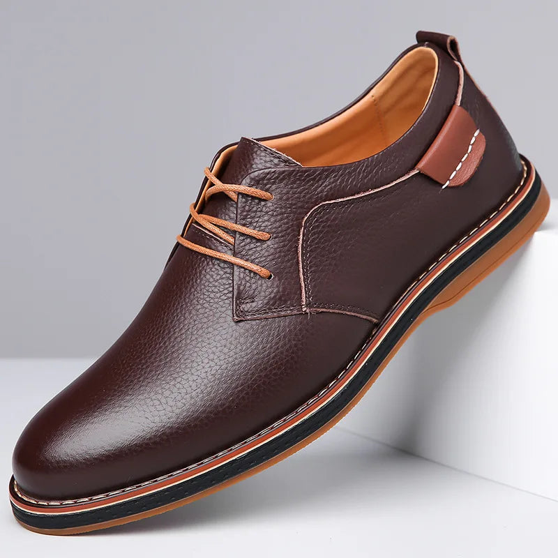 Men’s Dress Derby Shoes – Lace Up Oxford Shoes for Business Casual and Formal Wear