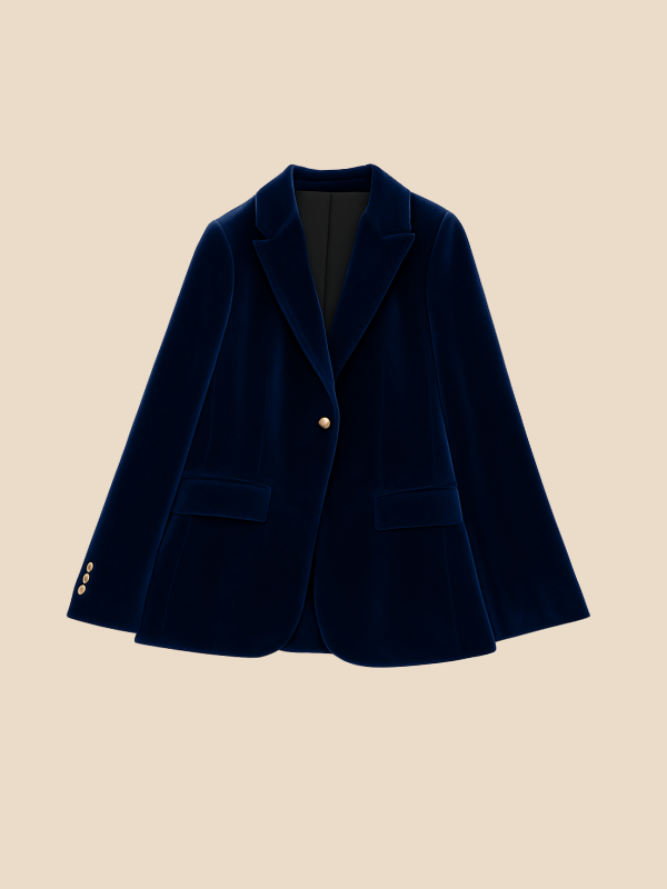 Women’s Velvet Blazer for Business and Smart Casual