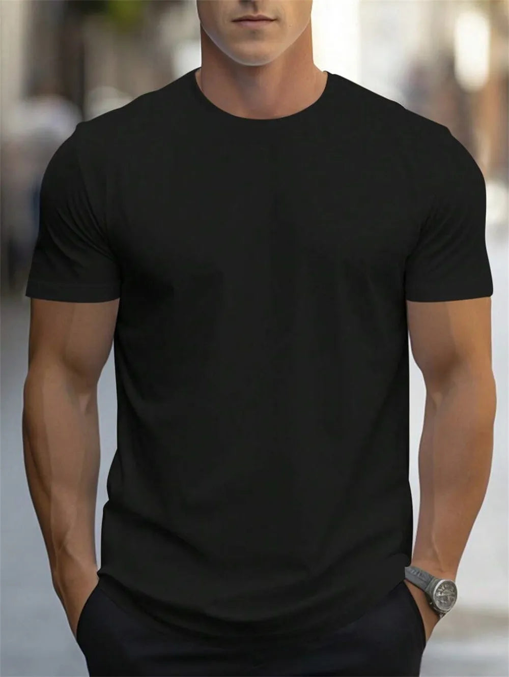 Men’s Classic Crew Neck T-Shirt – Tailored Everyday Essential