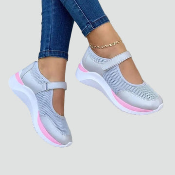 Women's Orthopedic Mesh Mary Jane Velcro Strap Sneakers
